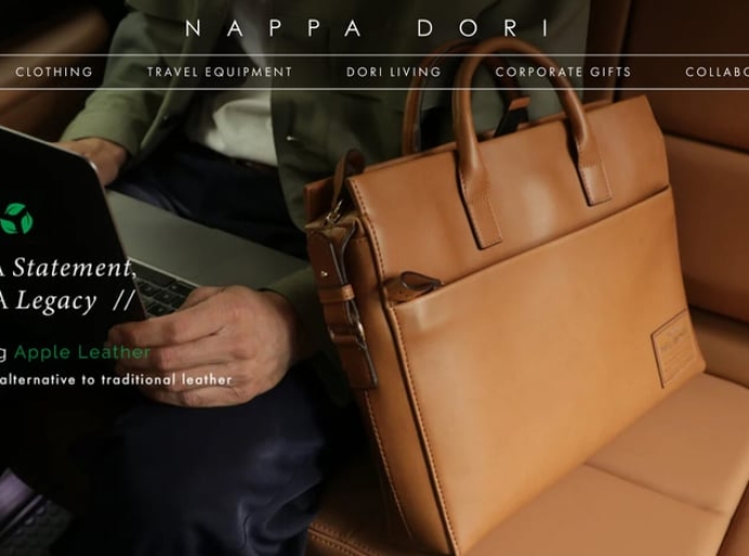 Nappa Dori launches new range of sustainable apple leather accessories